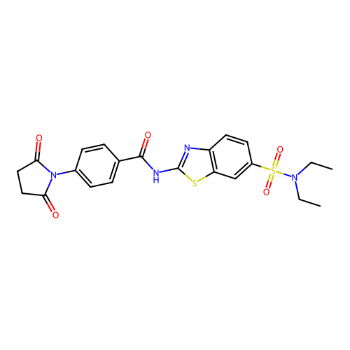 C22H22N4O5S2 structure