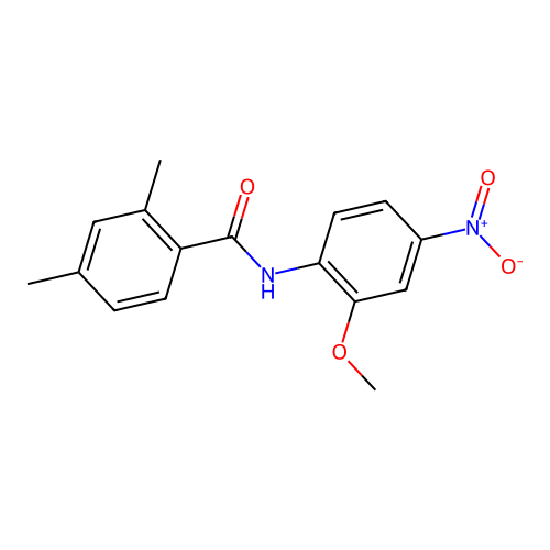 N-(2-methoxy-4-nitrophenyl)-2,4-dimethylbenzamide structure