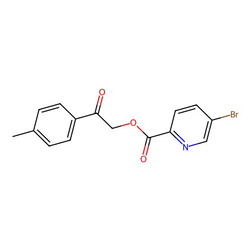 2-(4-Methylphenyl)-2-oxoethyl 5-bromopyridine-2-carboxylate structure