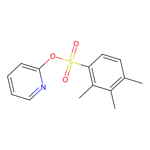 Pyridin-2-yl 2,3,4-trimethylbenzenesulfonate structure