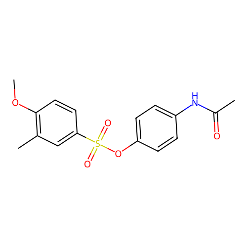 4-Acetamidophenyl 4-methoxy-3-methylbenzenesulfonate structure