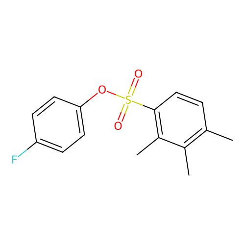 4-Fluorophenyl 2,3,4-trimethylbenzenesulfonate structure