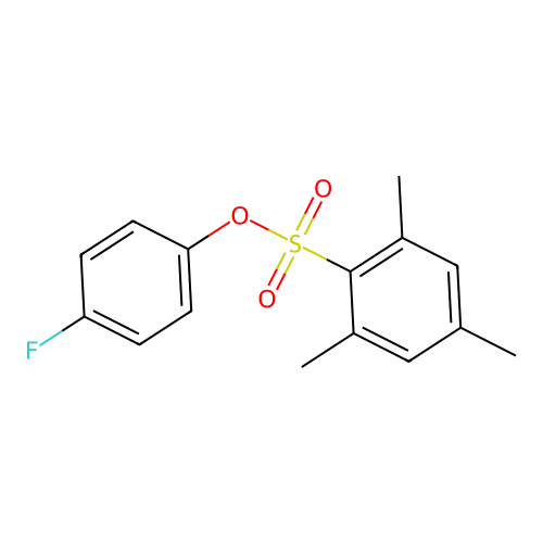 4-Fluorophenyl 2,4,6-trimethylbenzenesulfonate structure