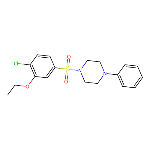 1-(4-Chloro-3-ethoxyphenyl)sulfonyl-4-phenylpiperazine structure