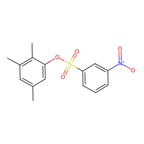 2,3,5-Trimethylphenyl 3-nitrobenzenesulfonate structure