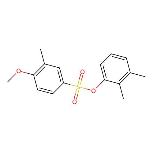 2,3-Dimethylphenyl 4-methoxy-3-methylbenzenesulfonate structure