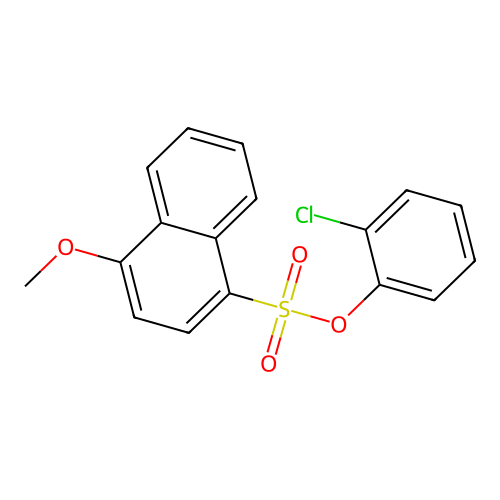 2-Chlorophenyl 4-methoxynaphthalene-1-sulfonate structure