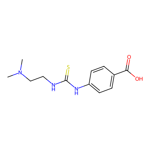 4-(3-(2-(Dimethylamino)ethyl)thioureido)benzoic acid structure