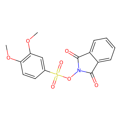 1,3-Dioxoisoindolin-2-yl 3,4-dimethoxybenzenesulfonate structure