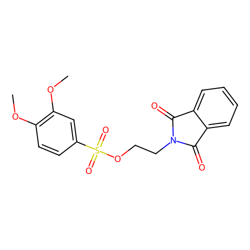2-(1,3-Dioxoisoindolin-2-yl)ethyl 3,4-dimethoxybenzenesulfonate structure