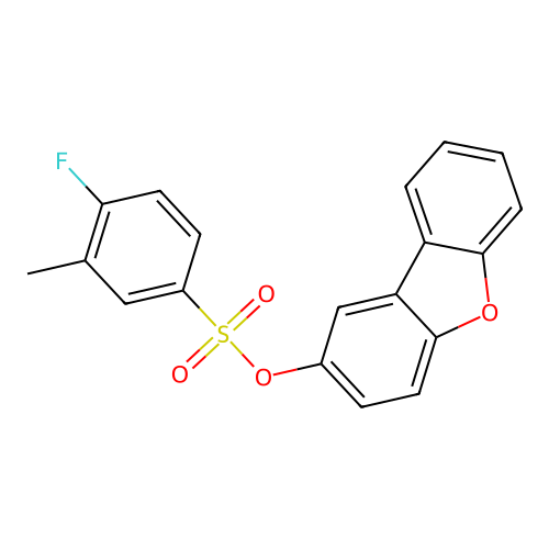 Dibenzofuran-2-yl 4-fluoro-3-methylbenzenesulfonate structure