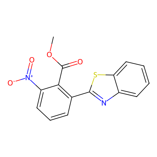 Methyl 2-(1,3-benzothiazol-2-yl)-6-nitrobenzoate structure