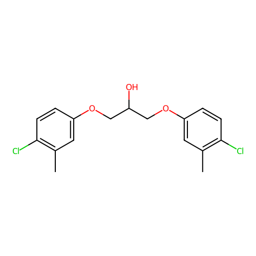 1,3-Bis(4-chloro-3-methylphenoxy)propan-2-ol structure