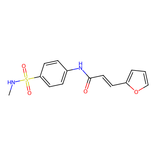 (E)-3-(furan-2-yl)-N-(4-(N-methylsulfamoyl)phenyl)acrylamide structure
