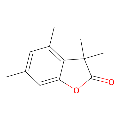 2,3-2H-Benzofuran-2-one, 3,3,4,6-tetramethyl- structure