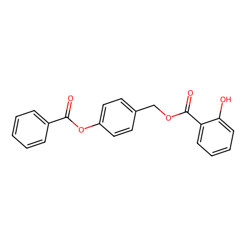 4-(Benzoyloxy)benzyl 2-hydroxybenzoate structure