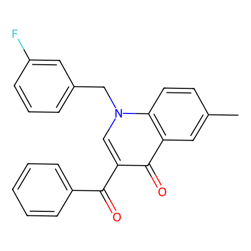 3-Benzoyl-1-[(3-fluorophenyl)methyl]-6-methylquinolin-4-one structure