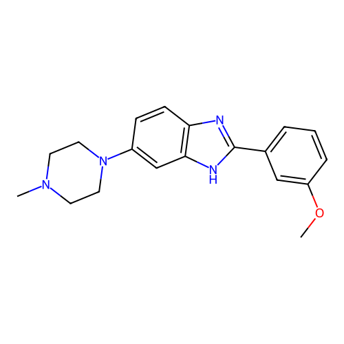 2-(3-methoxyphenyl)-6-(4-methylpiperazino)-1H-1,3-benzimidazole structure