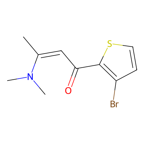 1-(3-Bromothiophen-2-yl)-3-(dimethylamino)but-2-en-1-one structure