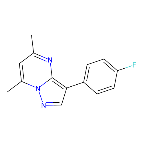 3-(4-Fluorophenyl)-5,7-dimethylpyrazolo[1,5-a]pyrimidine structure