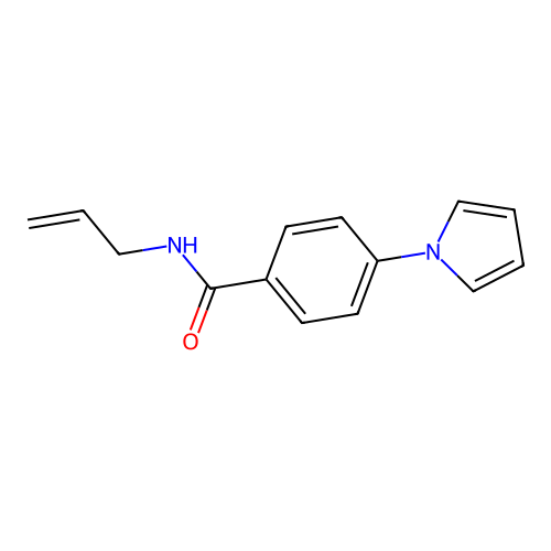 N-allyl-4-(1H-pyrrol-1-yl)benzenecarboxamide structure