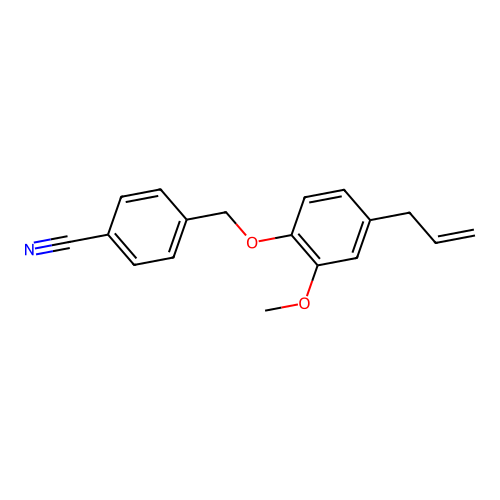 4-[(4-Allyl-2-methoxyphenoxy)methyl]benzenecarbonitrile structure