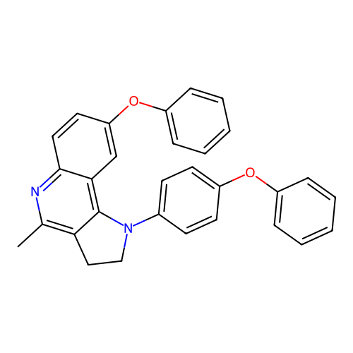 4-Methyl-8-phenoxy-1-(4-phenoxyphenyl)-2,3-dihydropyrrolo[3,2-c]quinoline structure
