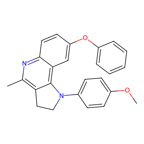 1-(4-Methoxyphenyl)-4-methyl-8-phenoxy-2,3-dihydropyrrolo[3,2-c]quinoline structure