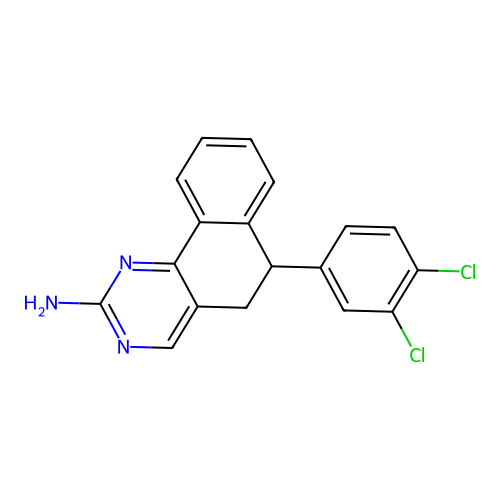 6-(3,4-Dichlorophenyl)-5,6-dihydrobenzo[h]quinazolin-2-amine structure