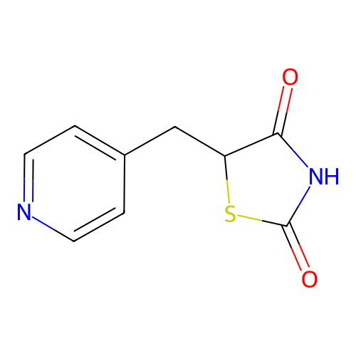 5-(4-Pyridinylmethyl)-1,3-thiazolane-2,4-dione structure