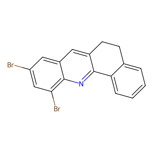 9,11-Dibromo-5,6-dihydrobenzo[c]acridine structure