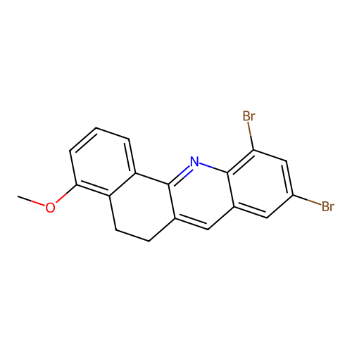 9,11-Dibromo-4-methoxy-5,6-dihydrobenzo[c]acridine structure
