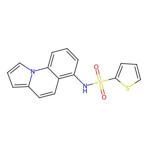 N-pyrrolo[1,2-a]quinolin-6-yl-2-thiophenesulfonamide structure