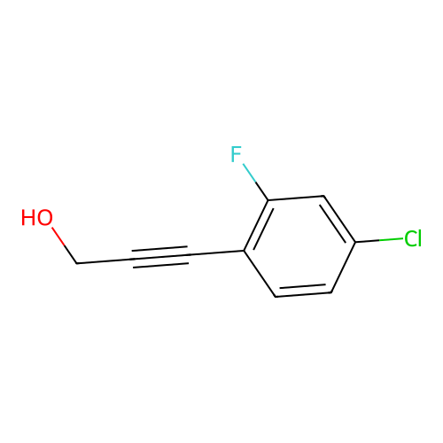 3-(4-Chloro-2-fluorophenyl)prop-2-yn-1-ol structure