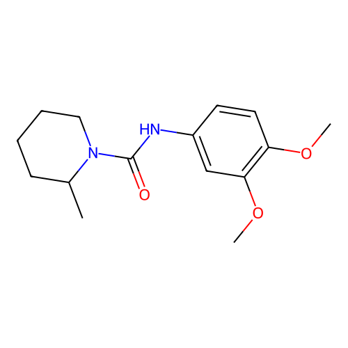 N-(3,4-dimethoxyphenyl)-2-methylpiperidine-1-carboxamide structure