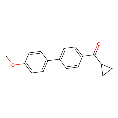 Cyclopropyl(4'-methoxy[1,1'-biphenyl]-4-yl)methanone structure