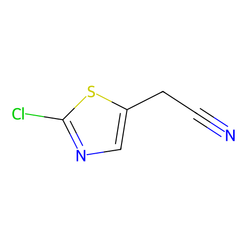 2-(2-Chlorothiazol-5-yl)acetonitrile structure