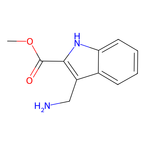Methyl 3-(aminomethyl)-1H-indole-2-carboxylate structure