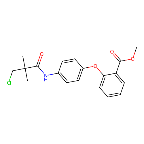 Methyl 2-{4-[(3-chloro-2,2-dimethylpropanoyl)amino]phenoxy}benzenecarboxylate structure