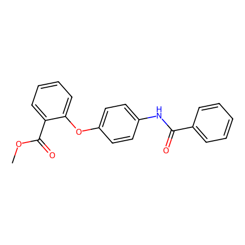Methyl 2-(4-benzamidophenoxy)benzoate structure