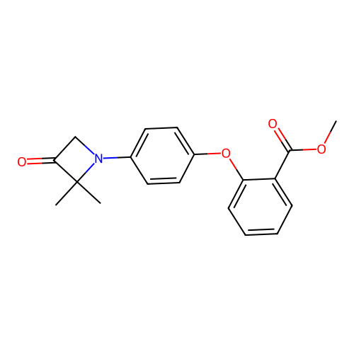 Methyl 2-[4-(2,2-dimethyl-3-oxoazetidin-1-yl)phenoxy]benzoate structure
