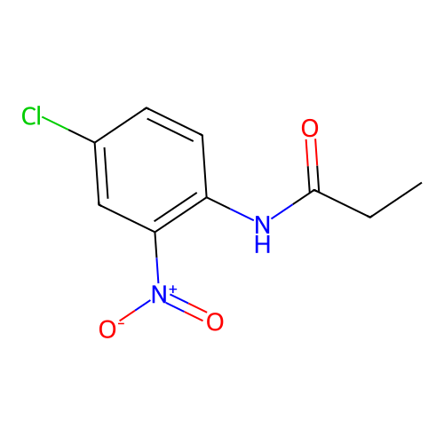 N-(4-chloro-2-nitrophenyl)propanamide structure