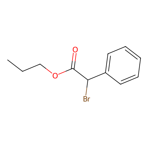 Propyl bromo(phenyl)acetate structure