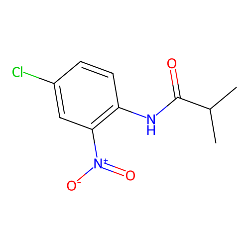 N-(4-chloro-2-nitrophenyl)-2-methylpropanamide structure