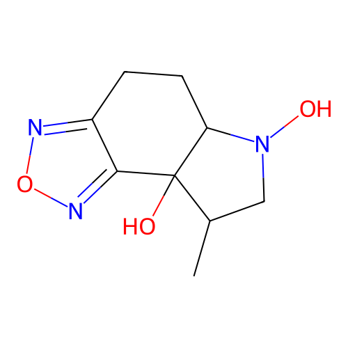 8-methyl-5,5a,7,8-tetrahydro-4H-[1,2,5]oxadiazolo[3,4-e]indole-6,8a-diol structure