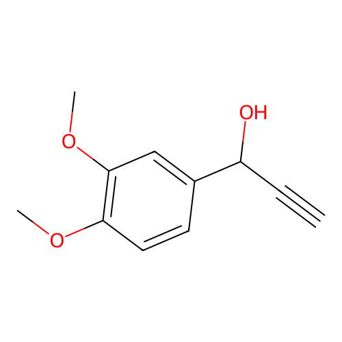 1-(3,4-Dimethoxyphenyl)-2-propyn-1-ol structure