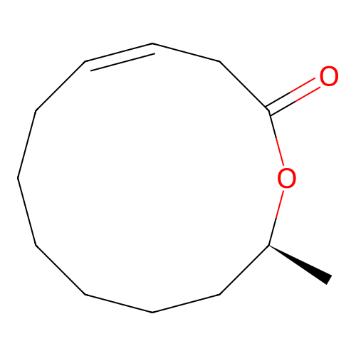 Oxacyclododec-4-en-2-one, 12-methyl-, (4Z,12S)- structure