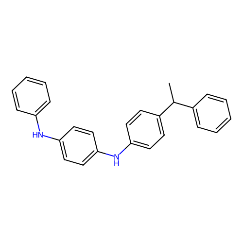 N-Phenyl-N'-(4-(1-phenylethyl)phenyl)benzene-1,4-diamine structure