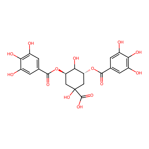 3,5-二-O-没食子酰奎宁酸 structure
