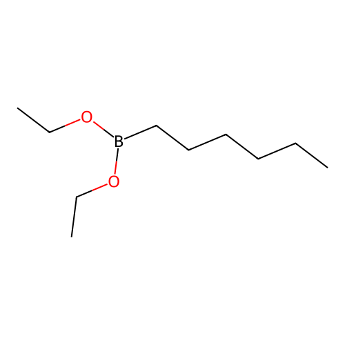 Boronic acid, hexyl-, diethyl ester structure